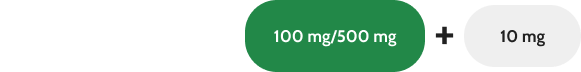 Lower strength dose: 1 dose of AKEEGA 100mg/500mg  + 1 dose of 10mg prednisone
