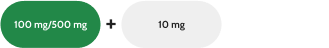 Lower strength dose: 1 dose of AKEEGA 100mg/500mg  + 1 dose of 10mg prednisone